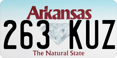 AR license plate 263KUZ