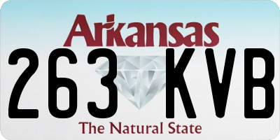 AR license plate 263KVB