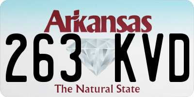AR license plate 263KVD