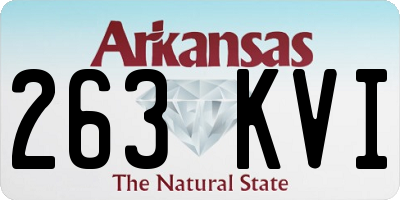 AR license plate 263KVI