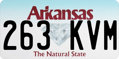 AR license plate 263KVM
