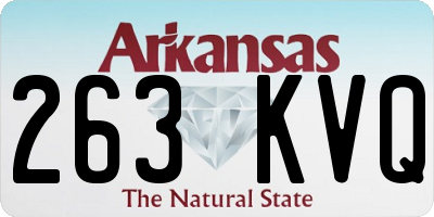 AR license plate 263KVQ