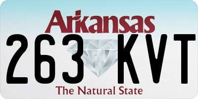 AR license plate 263KVT