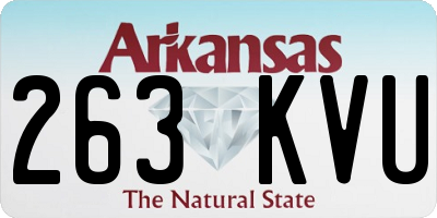 AR license plate 263KVU