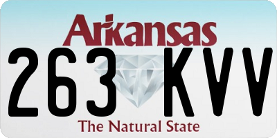 AR license plate 263KVV