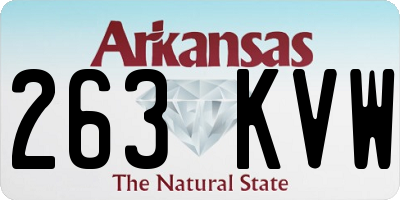 AR license plate 263KVW