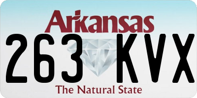 AR license plate 263KVX