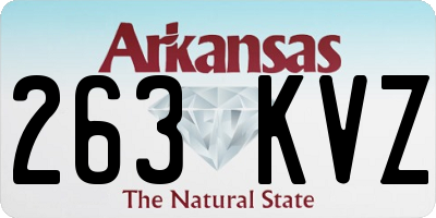 AR license plate 263KVZ