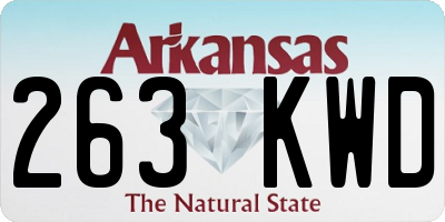 AR license plate 263KWD