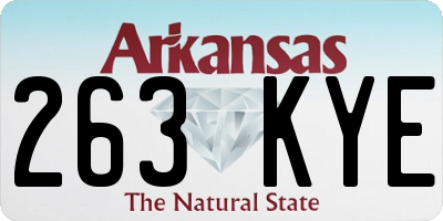 AR license plate 263KYE