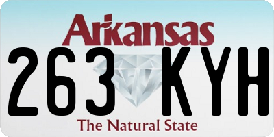 AR license plate 263KYH