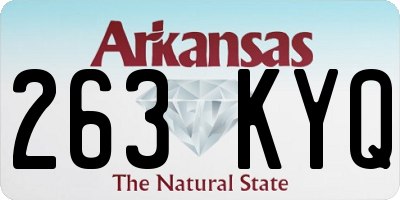 AR license plate 263KYQ