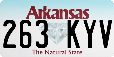 AR license plate 263KYV