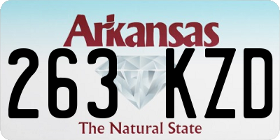 AR license plate 263KZD