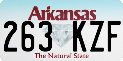 AR license plate 263KZF