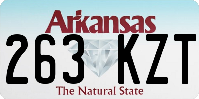 AR license plate 263KZT