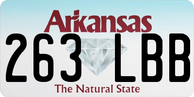 AR license plate 263LBB