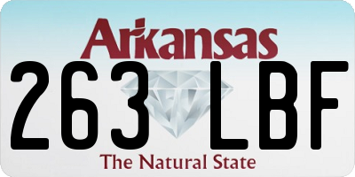 AR license plate 263LBF