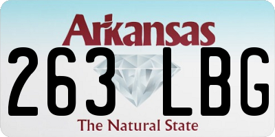 AR license plate 263LBG