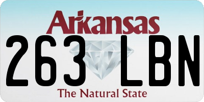 AR license plate 263LBN