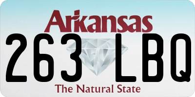 AR license plate 263LBQ