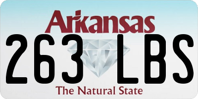 AR license plate 263LBS