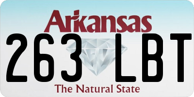 AR license plate 263LBT