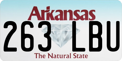 AR license plate 263LBU