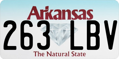 AR license plate 263LBV