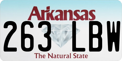 AR license plate 263LBW