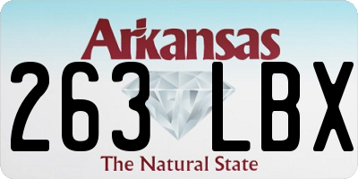 AR license plate 263LBX