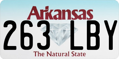 AR license plate 263LBY
