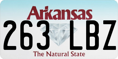 AR license plate 263LBZ