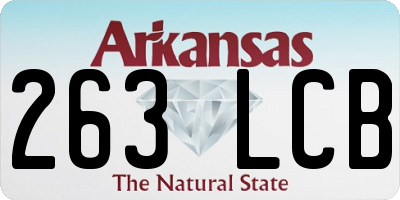 AR license plate 263LCB