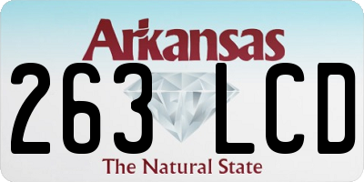 AR license plate 263LCD
