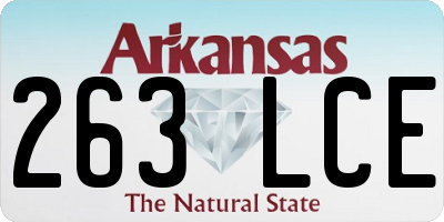AR license plate 263LCE
