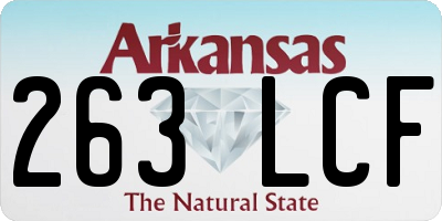 AR license plate 263LCF