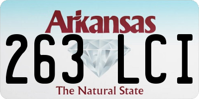 AR license plate 263LCI