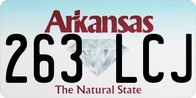 AR license plate 263LCJ
