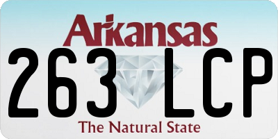 AR license plate 263LCP