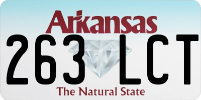 AR license plate 263LCT