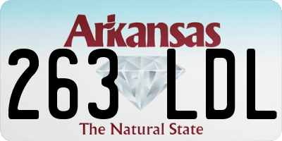 AR license plate 263LDL