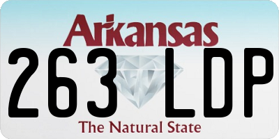 AR license plate 263LDP