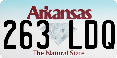 AR license plate 263LDQ