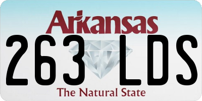 AR license plate 263LDS