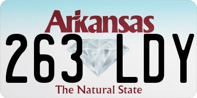 AR license plate 263LDY