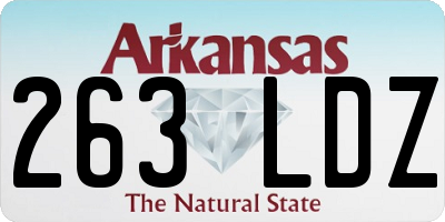 AR license plate 263LDZ