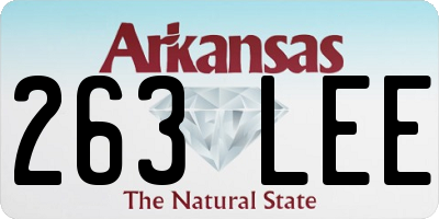 AR license plate 263LEE