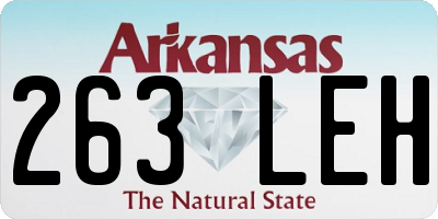 AR license plate 263LEH