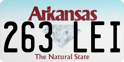 AR license plate 263LEI